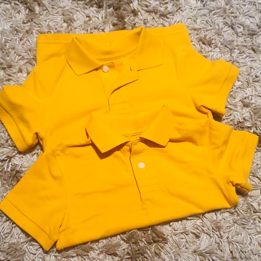Boys' short sleeve uniform polo shirt